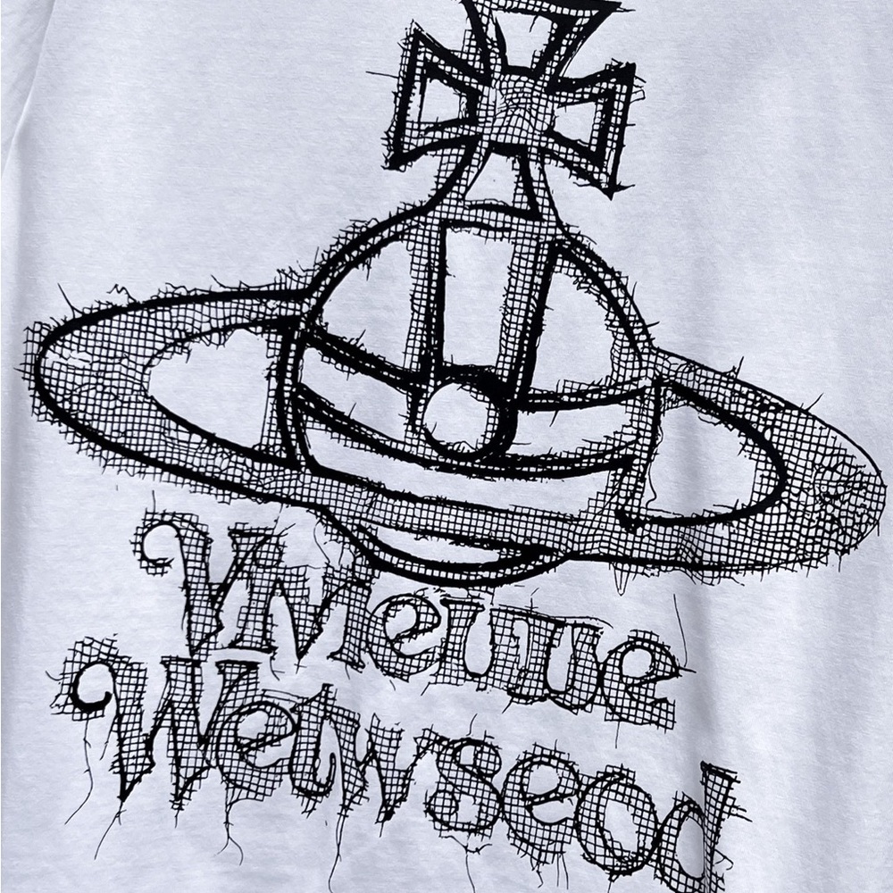 Vivienne Westwood White Tee with Black Orl Sketch - Picture 3 of 12